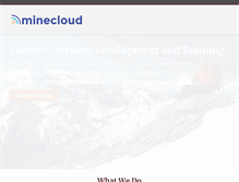 Tablet Screenshot of minecloud.com